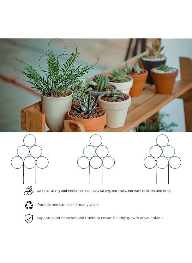 Generic Trellis for Potted Plant Trellis Indoor, Stackable Indoor Trellis for Climbing Plants Support, 3 Pack Small Metal House Plant Trellis for Garden Vines, Flower and  Tree  - Image 4