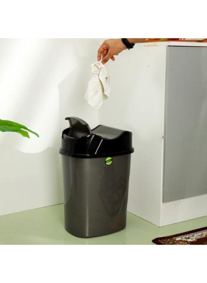 Royalford - 8.5-Litre Trash can, Countertop trash can Coffee Area Plastic Dorm room essentials, Bathroom trash can, small waste basket, trash bin for Office & Home, Kitchen, Bedroom, Living room - Image 1