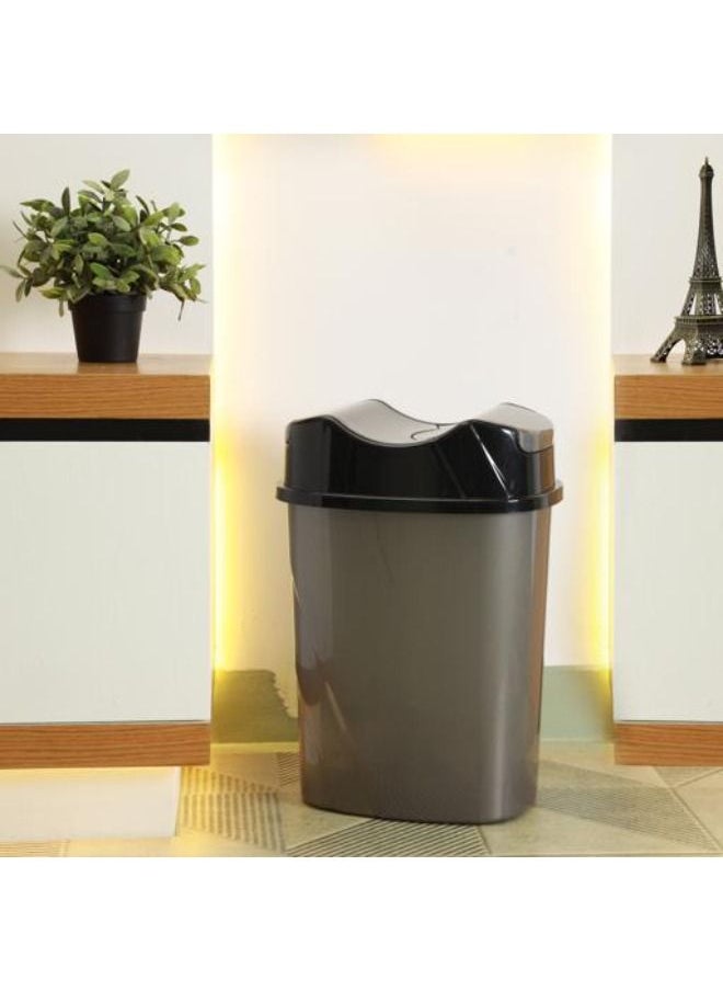 Royalford - 8.5-Litre Trash can, Countertop trash can Coffee Area Plastic Dorm room essentials, Bathroom trash can, small waste basket, trash bin for Office & Home, Kitchen, Bedroom, Living room - Image 1