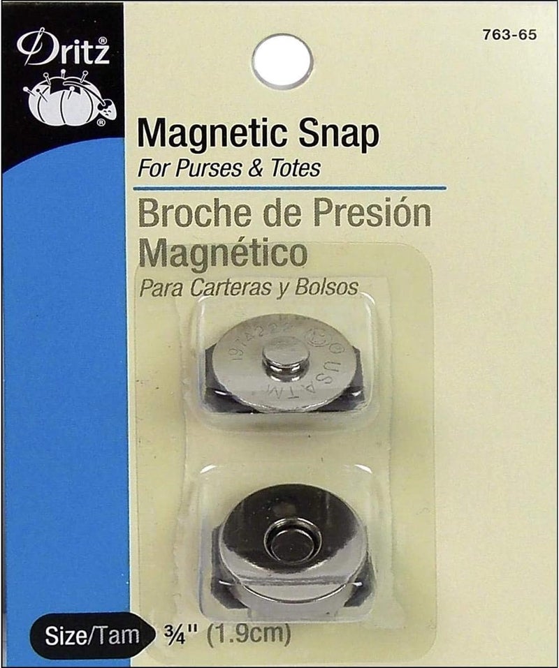 Dritz Round Magnetic Snap 3/4-inch 1/Pkg-Nickel