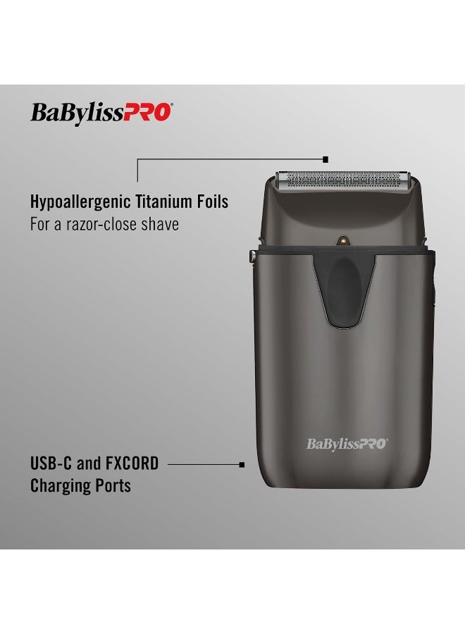 BaBylissPRO UVFOIL Single Foil UV-Disinfecting Metal Shaver - Image 3