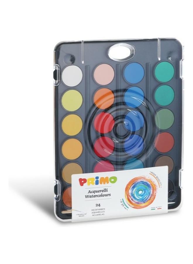 بريمو حزمة من 24 مجموعة أقراص بألوان مائية دقيقة - Image 2