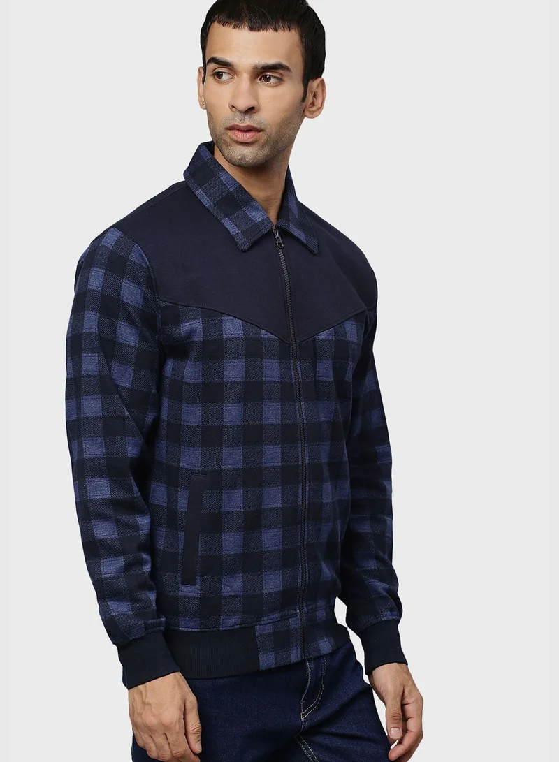Campus Sutra Checkered Jacket