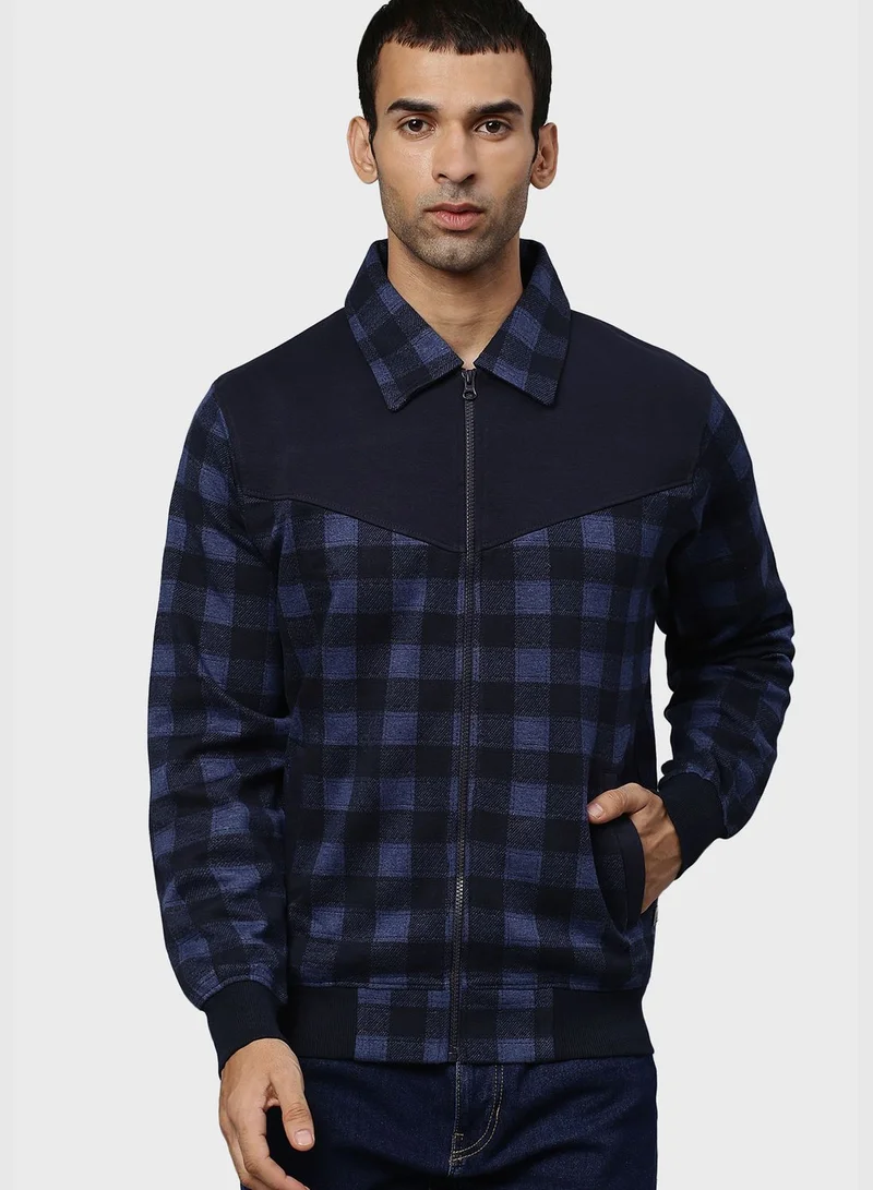 Campus Sutra Checkered Jacket