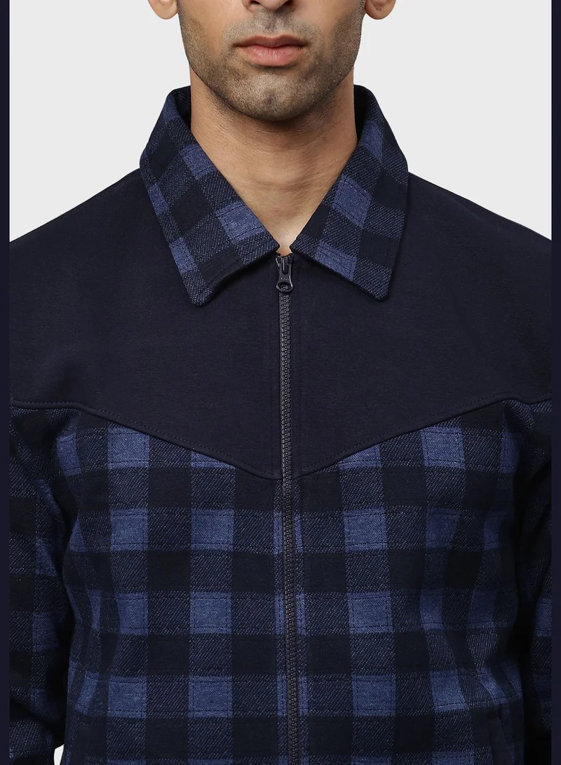 Campus Sutra Checkered Jacket