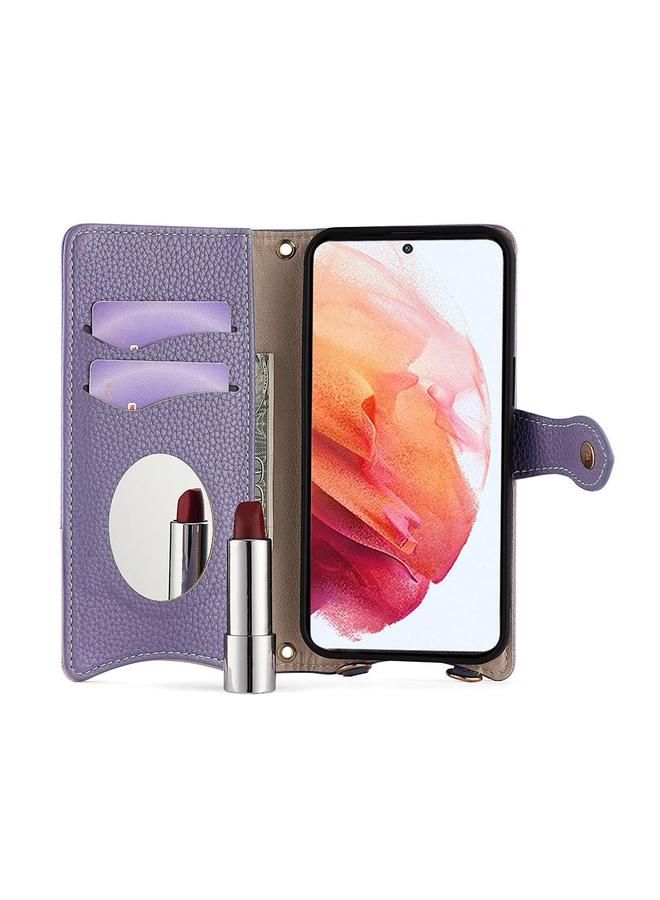 S-TOP Case For Samsung Galaxy S21+ 5G Crossbody Chain Fishtail Litchi Leather Phone Case - Image 3