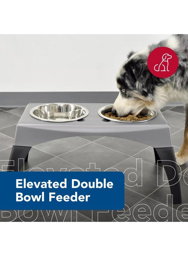 Coastal Pet - Maslow - Elevated Feeder - Single Pack, Grey and Black, Medium - Image 2