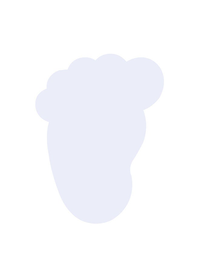 نيبمينينت ملصق بشكل قدم سعيدة وعبارة "Baby In Car" - Image 2