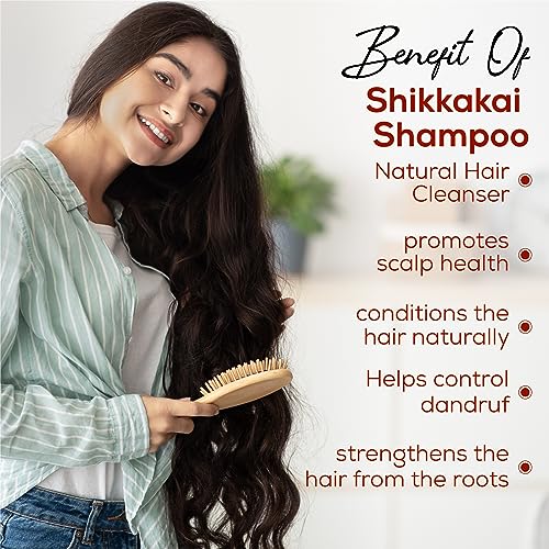 VCare Shikakai Shampoo Enriched With Amla | Hibiscus| Aloevera | Neem -200ml/6.7 Fl Oz - Image 3