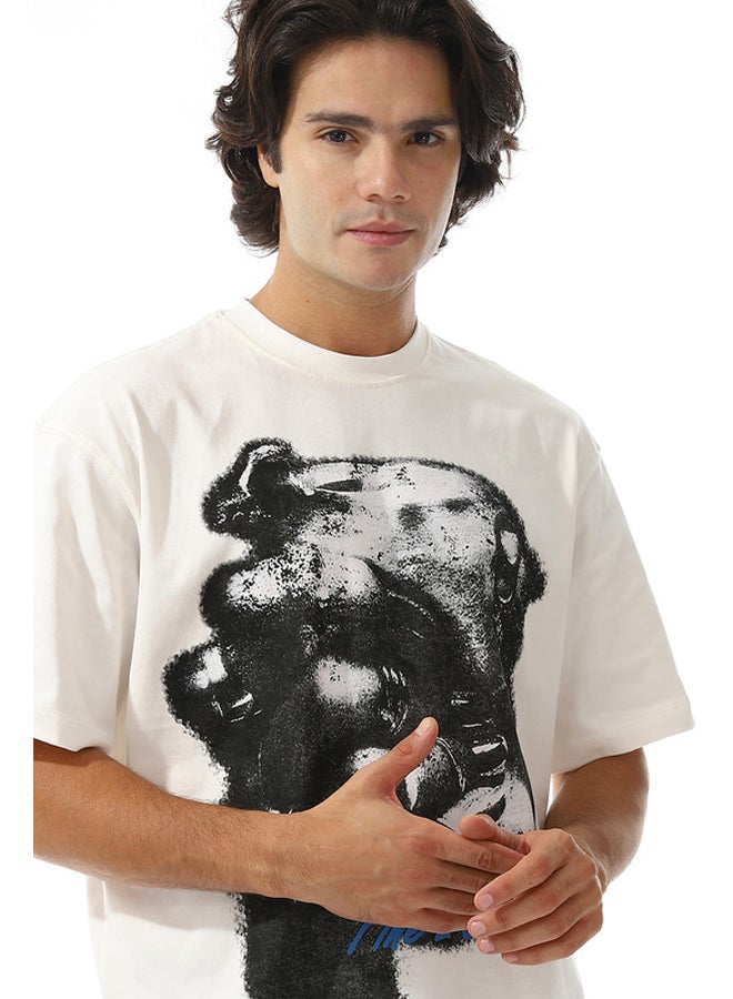 WHITE RABBIT Printed Short Sleeves T-shirt - Image 4