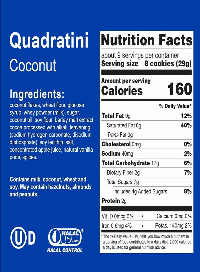 Loacker Quadratini, Coconut, 8.8000-Ounce - Image 4