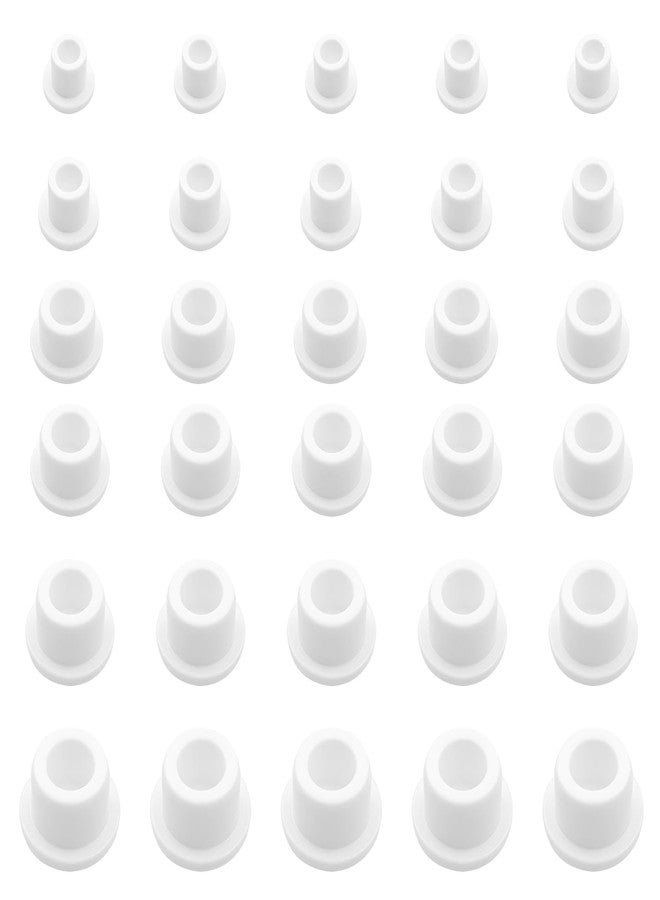 KCMOSGI 30 Pcs Salt and Pepper Stoppers Plugs, 6 Sizes of Silicone Plugs, Reusable Silicone Salt And Pepper Stoppers for Secure Seal on Various Containers (8/9.5/11.5/12.5/13.5/15 mm) - Image 1
