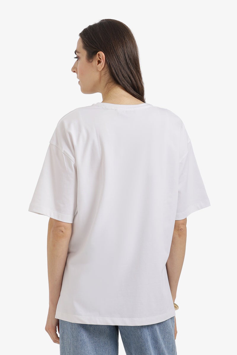 Carina Oversized Crew Neck T-Shirt - Image 4