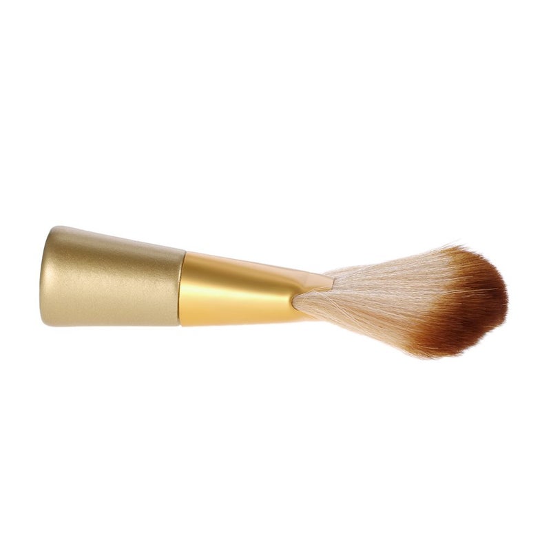ANSELF Neck Duster Brush Soft Barber Face Cleaning Hair Cutting Brush Fan-shaped Sweep Brush (Gold) - Image 4