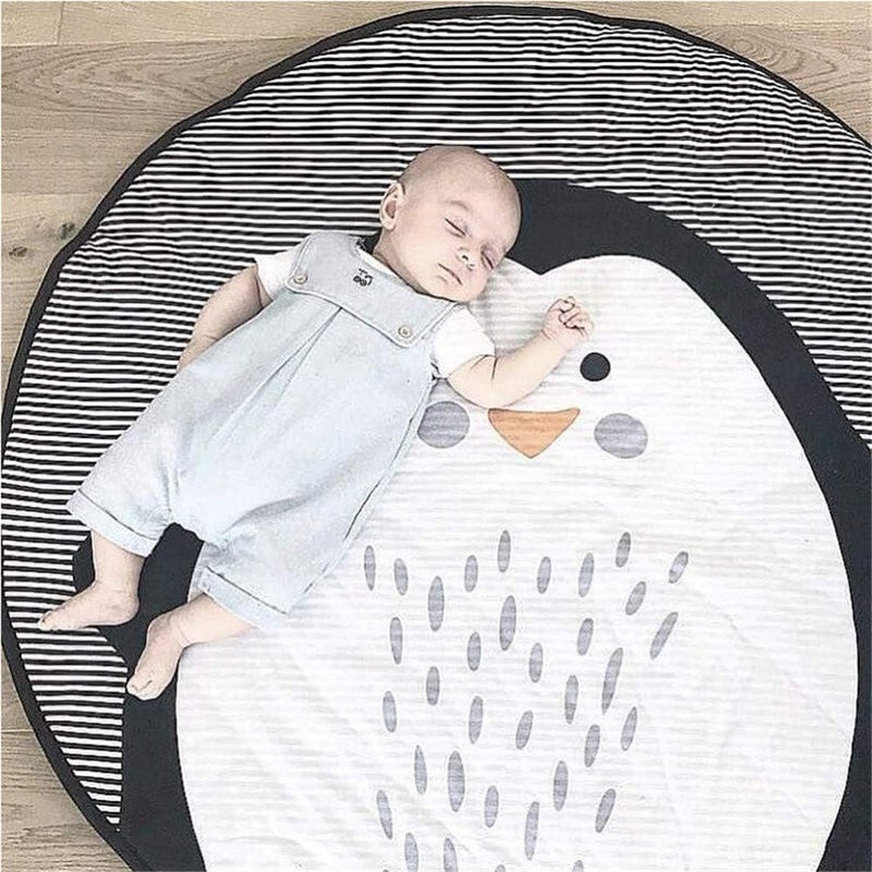 ABREEZE Baby Crawling Mat Cute Penguin Play Carpet Children Bedroom Decor Living Room Rug Nursery Rug Area Rugs for Boys Girls Kids Bedroom - Image 5