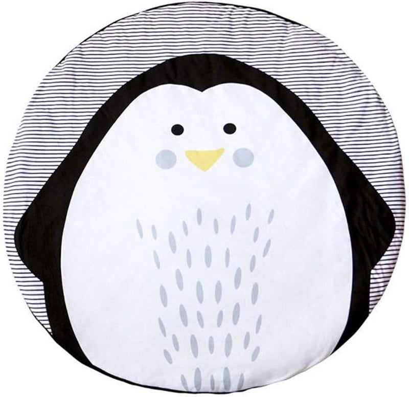 ABREEZE Baby Crawling Mat Cute Penguin Play Carpet Children Bedroom Decor Living Room Rug Nursery Rug Area Rugs for Boys Girls Kids Bedroom - Image 3