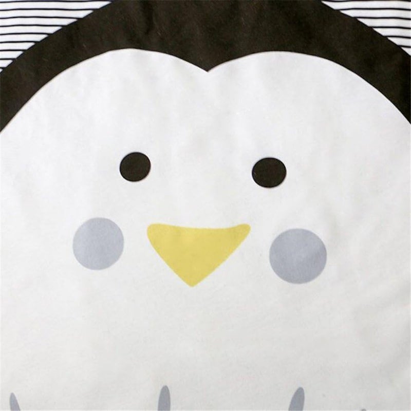 ABREEZE Baby Crawling Mat Cute Penguin Play Carpet Children Bedroom Decor Living Room Rug Nursery Rug Area Rugs for Boys Girls Kids Bedroom - Image 4