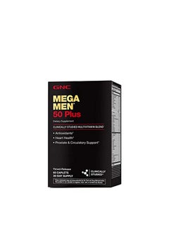 GNC Mega Men 50 Plus Multivitamin 60 Caplets  - Image 1