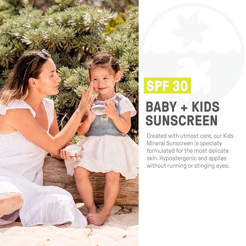 Raw Elements Baby & Kids SPF 30 Organic Sunscreen Tin, Non-Nano Zinc Oxide, Reef-Safe, Cruelty-Free, Gluten & Nut Free, Travel Sunblock 3.0 oz - Image 3