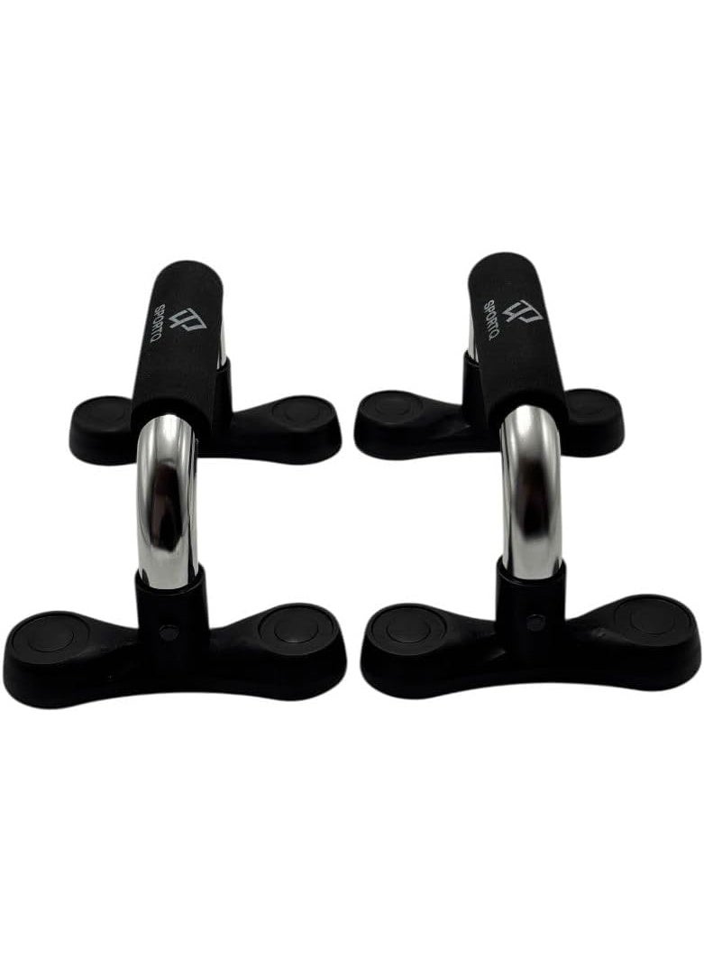 SportQ Professional Push Up Grips – Ergonomic Anti-Slip Design Helps You Perform Push-Ups with Full Hand Support and Improves Upper Body Strength for Workout at Home or Gym - Image 1
