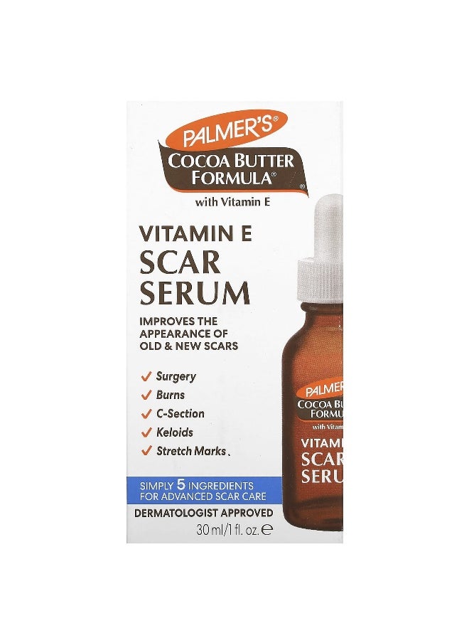 PALMER'S - Palmer's, Cocoa Butter Formula, Vitamin E Scar Serum, Fragrance Free, 1 fl oz (30 ml) - Image 1