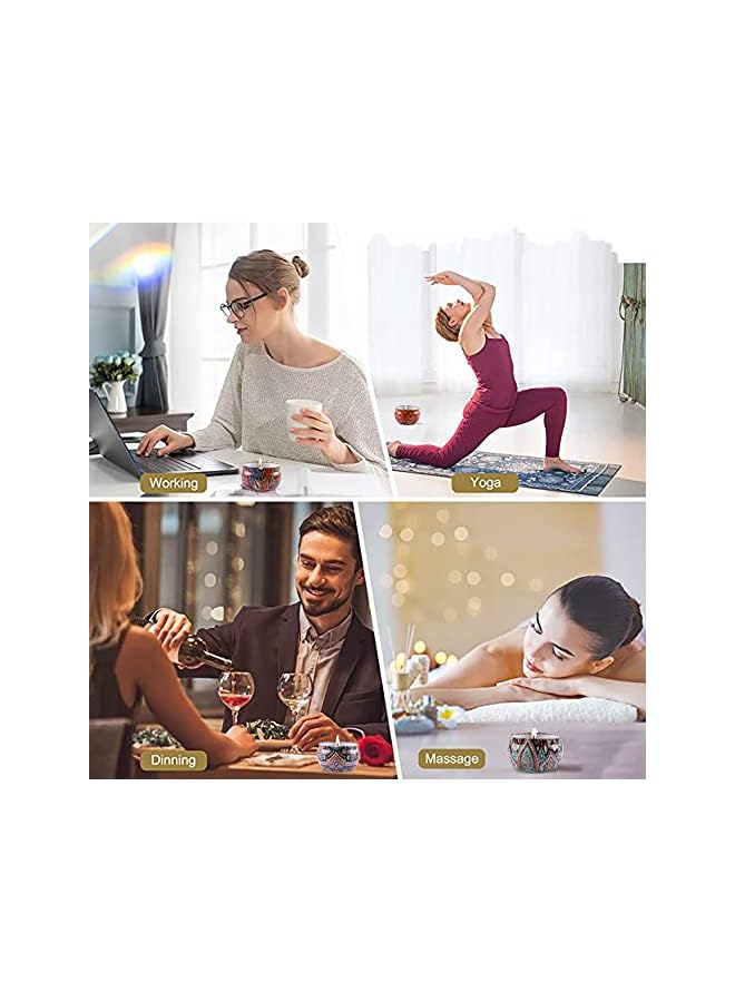 The Bros طقم هدايا الشموع المعطرة، 9 قطع شمعة معدنية للسفر محمولة للاسترخاء، شمعة عطرية خالية من الدخان بالشمع الطبيعي، روائح متنوعة لشموع الجرة للاستحمام واليوغا والنوم والمهرجانات وحفلات الزفاف والهدايا - Image 2