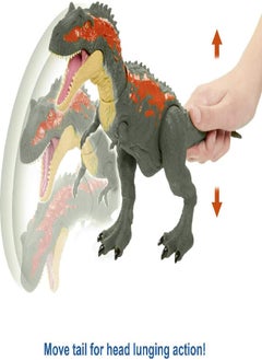 Jurassic World Toys Camp Cretaceous Massive Biters Albertosaurus Dinosaur Action Figure, Toy Gift with Strike and Chomping Motion