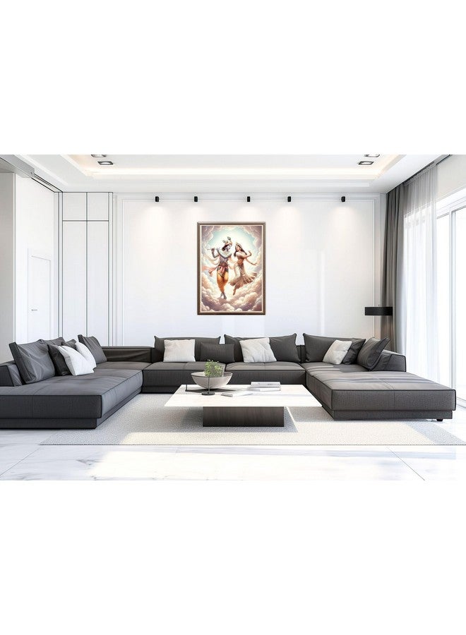 Casperme Radha Krishna Photo Frame Painting For home and Wall Decoration Big Size Framed, Ideal For Bedroom, Hotels & Office (60 x 80 cms) (Design 5, Large) - Image 4