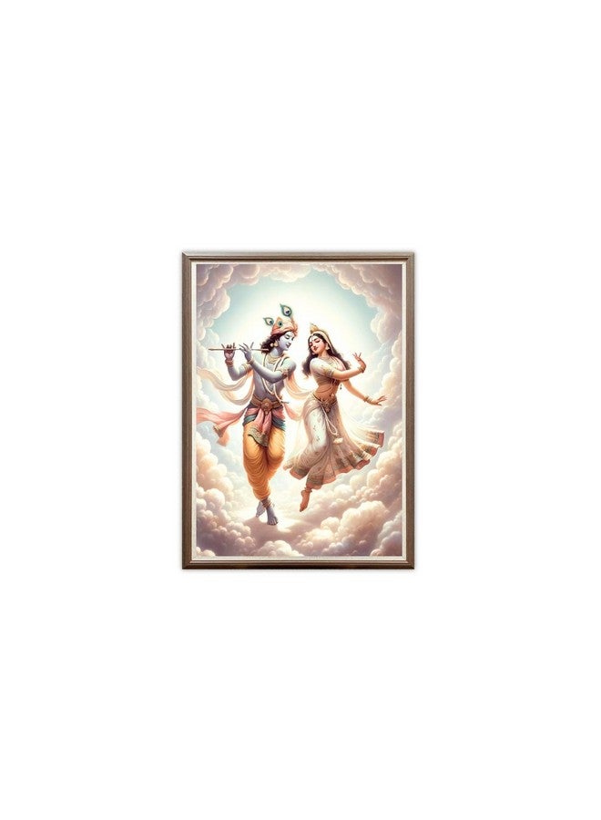 Casperme Radha Krishna Photo Frame Painting For home and Wall Decoration Big Size Framed, Ideal For Bedroom, Hotels & Office (60 x 80 cms) (Design 5, Large) - Image 2