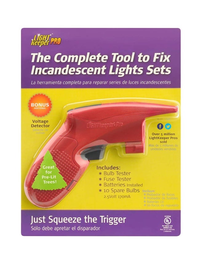 LIGHT KEEPER PRO LightKeeper Pro Quick Fix Incandescent Christmas Holiday Light Set Repair Tool | UL Listed (#230566) - Image 2