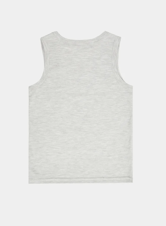 Styli Boys Grey Cotton Vest