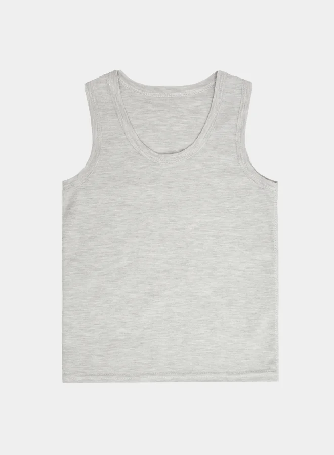 Styli Boys Grey Cotton Vest