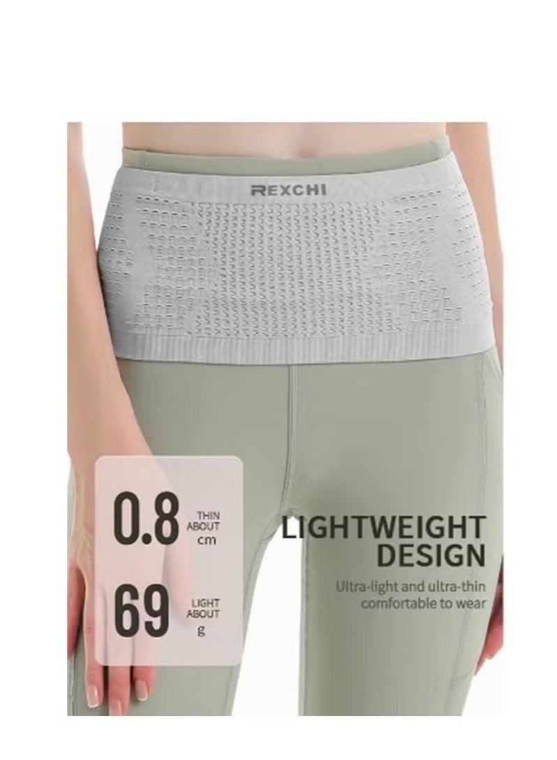 REXCHI Running waist bag, multifunctional sports waist bag, invisible waist bag, large capacity non-slip breathable fitness bag, suitable for outdoor running (size L) - Image 3