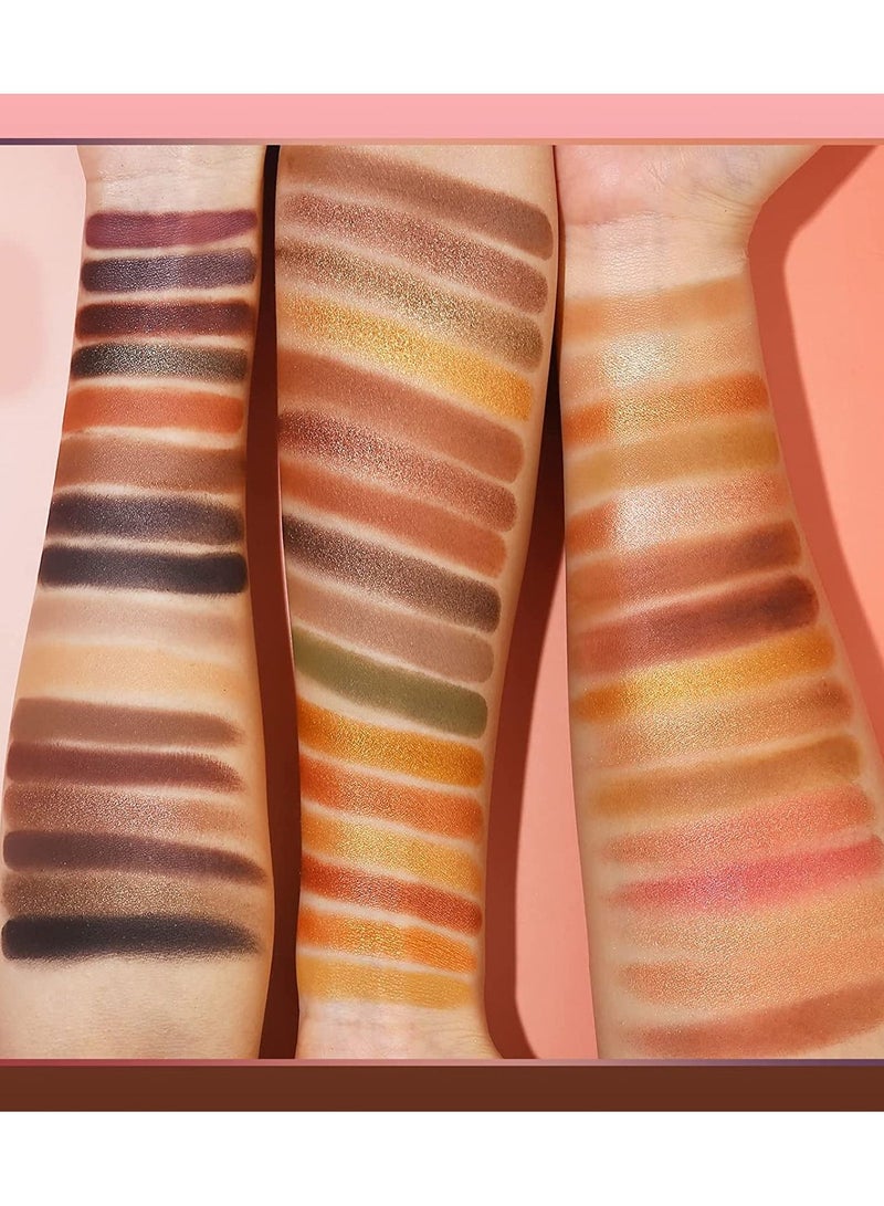 Ucanbe مجموعة ظلال العيون Toffee Fusion 48 Neutral Matte Glitter and Shimmer - Image 3