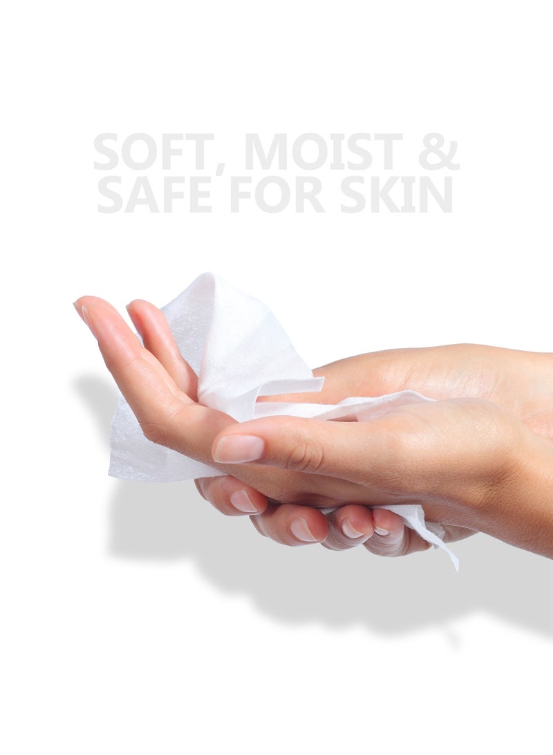 Generic Refreshing Antibacterial Wet Wipes with Scent ( LAVENDER ) - 20 Wipes  - Image 2