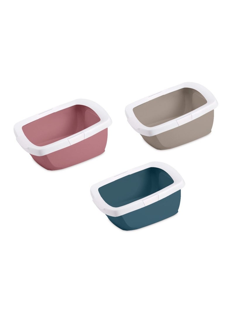 IMAC Funny Junior Litter Tray+Border - 57X43X28.5cm[Color - Mixed Colors] - Image 2
