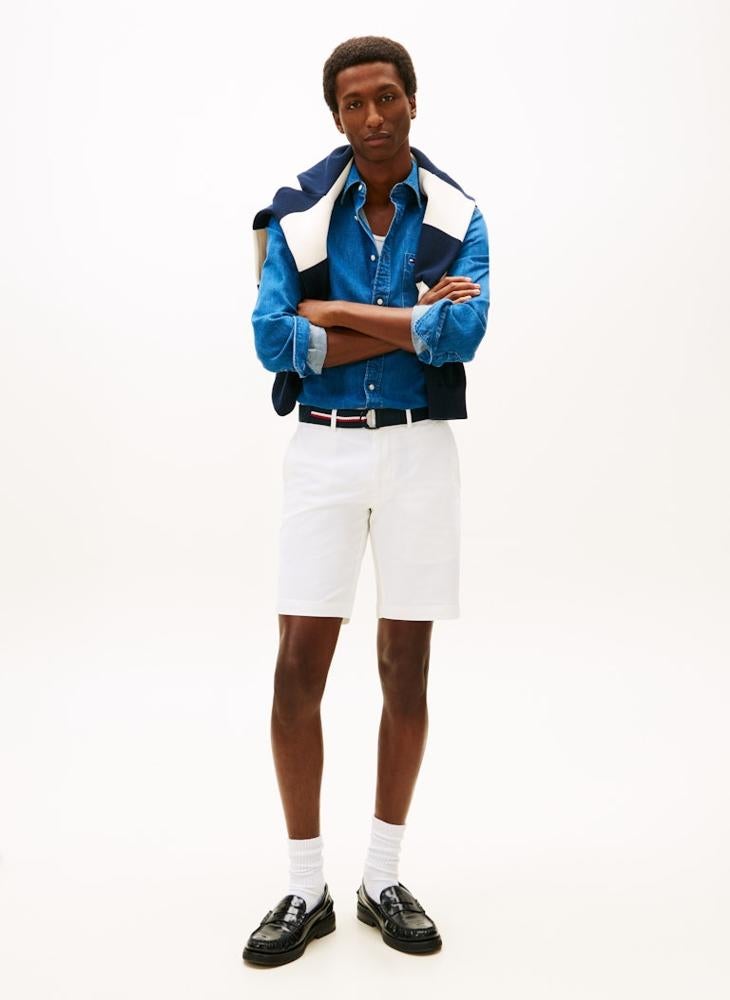 تومي هيلفيغر شورتات حزام تويل بروكلين الأساسية - Image 4