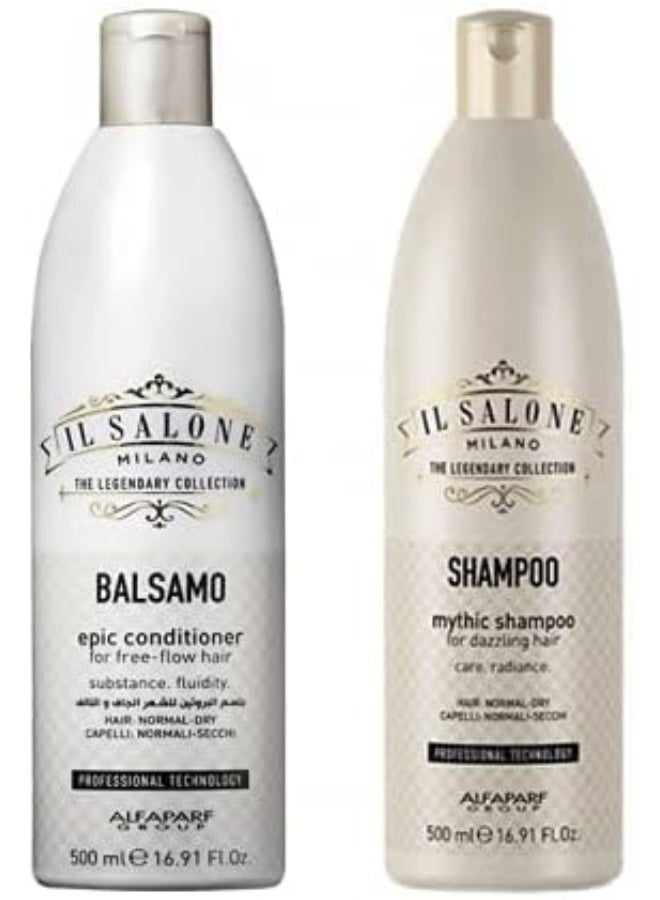 إل صالون IL SALONE شامبو وبلسم بروتين IL Salone 500 مل للشعر الجاف والتالف - Image 2