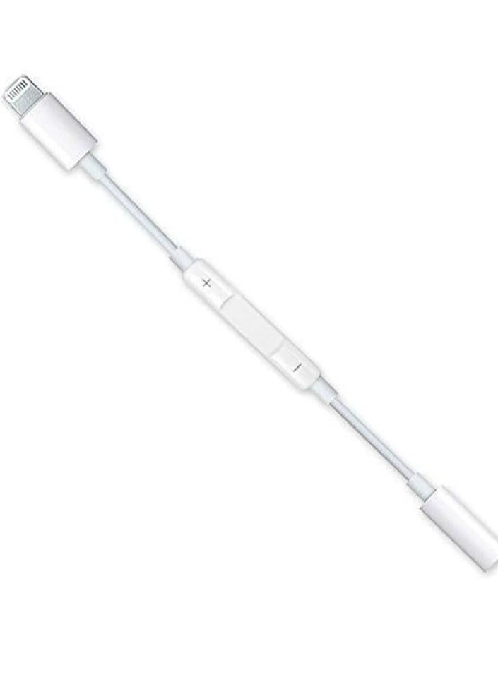 Generic - 3.5mm Headphone Adapter, Lightning to 3.5mm Headphone Jack Adapter Aux Audio Jack Adapter Dongle Cable for iPhone with volume button.Compatibility with iphone 14 13 12 11 Pro Max Plus - Image 1