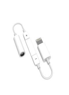 Generic 3.5mm Headphone Adapter, Lightning to 3.5mm Headphone Jack Adapter Aux Audio Jack Adapter Dongle Cable for iPhone with volume button.Compatibility with iphone 14 13 12 11 Pro Max Plus  - Image 1