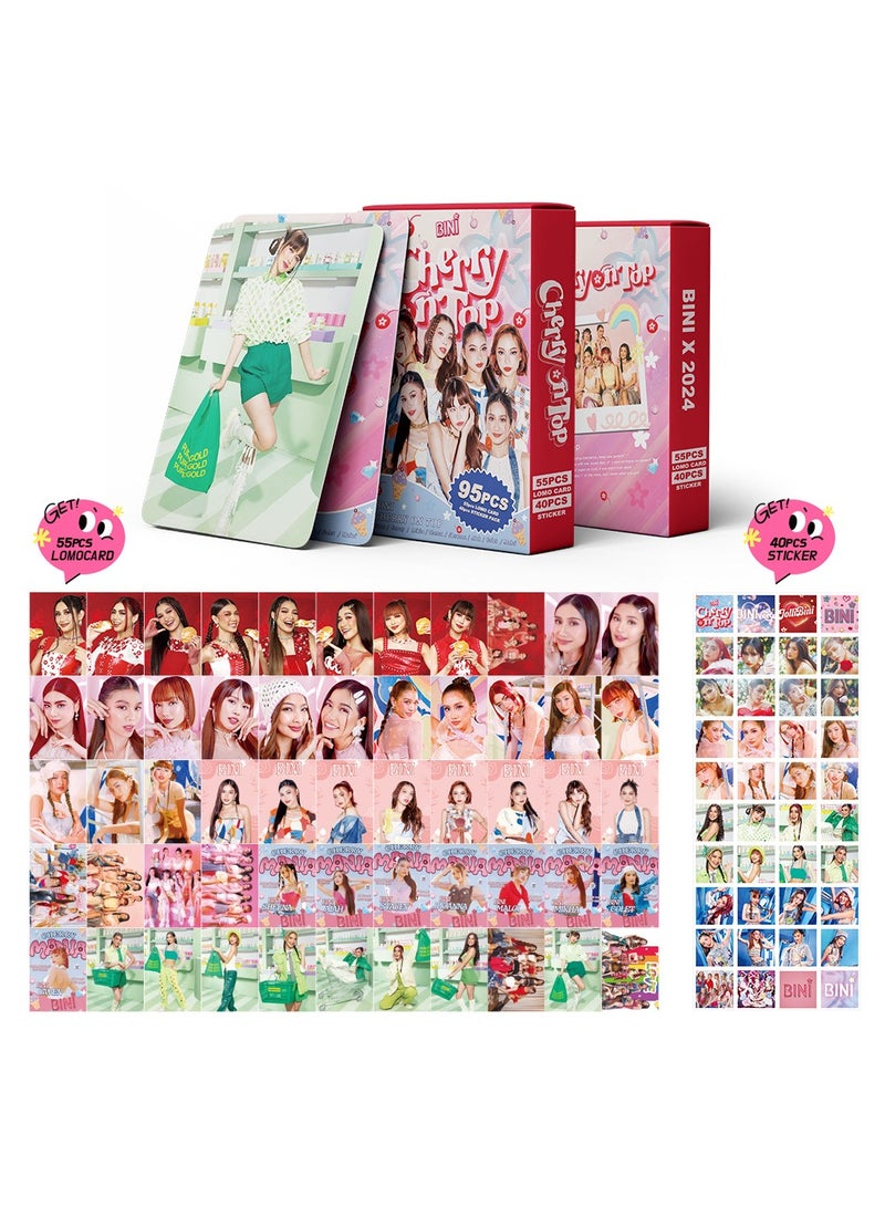 NIBEMINENT 95 Pcs BINI Cherry On Top Lomo Cards Card For Fans Collection Gifts - Image 1