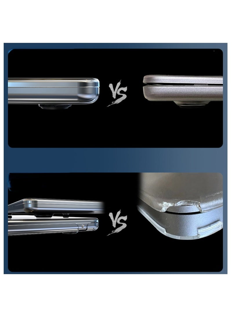 بينكساما حالة متوافقة مع ماك بوك إير 13.6 بوصة حالة 2025 2024 2023 2022 M4 A3240 M3 A3113 M2 A2681 البلاستيك الصلب القشرة ل ماك بوك إير 13.6 بوصة حالة ، كريستال واضحة - Image 4