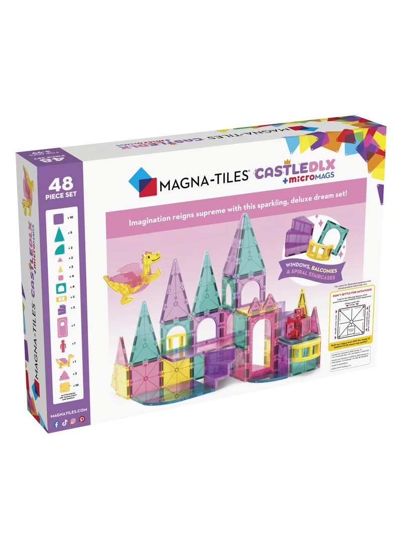 MAGNA-TILES Castle DLX 48 Piece Set