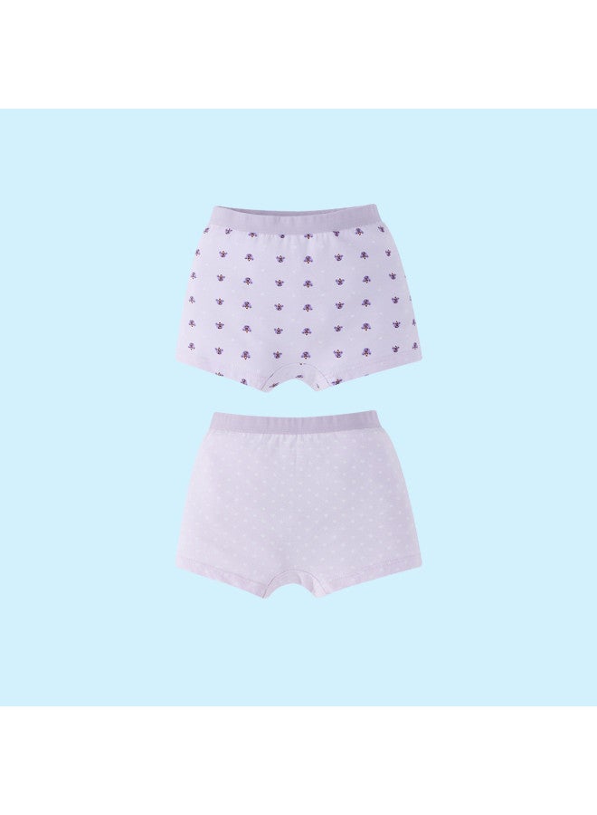 Annil Girls' Cotton Brief Underwear 2-pack 2025 Spring/summer New Collection No Wedgie Comfort For Big Kids - Image 3