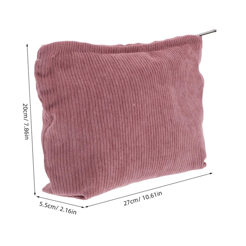 Pink Travel Makeup Bag Cosmetic Pouch Organizer For Phone Lipstick And Small Essentials - Image 3
