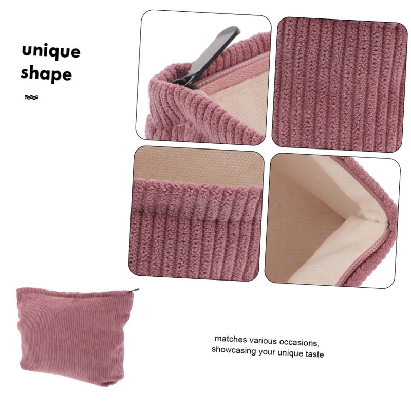 Pink Travel Makeup Bag Cosmetic Pouch Organizer For Phone Lipstick And Small Essentials - Image 4