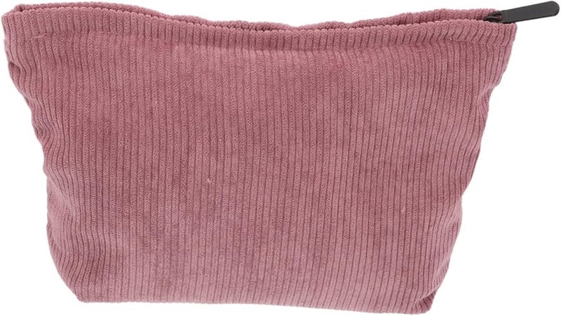 Pink Travel Makeup Bag Cosmetic Pouch Organizer For Phone Lipstick And Small Essentials - Image 1