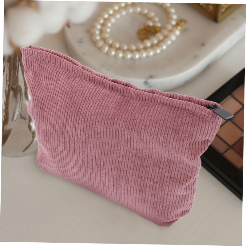 Pink Travel Makeup Bag Cosmetic Pouch Organizer For Phone Lipstick And Small Essentials - Image 5