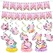 Refavor Axolotl Birthday Party Decorations 15PCS Axolotl Theme Birthday Banners Hanging Swirl Honeycomb Centerpieces Cute Salamander Party Decor Kids Girls - Image 2