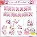 Refavor Axolotl Birthday Party Decorations 15PCS Axolotl Theme Birthday Banners Hanging Swirl Honeycomb Centerpieces Cute Salamander Party Decor Kids Girls - Image 4